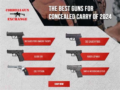The 13 Best Concealed Carry Handguns of 2024.